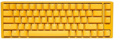 Ducky One 3 SF Gaming Μηχανικό Πληκτρολόγιο 65% με Cherry MX Clear διακόπτες και RGB φωτισμό (Αγγλικό US) Κίτρινο