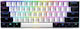 Sharkoon Skiller SGK50 S4 Gaming Mechanical Keyboard 60% with Kailh Blue switches and RGB lighting (English US) White