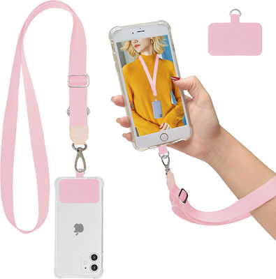 Sonique Lanyard Neck Strap for Mobile Pink