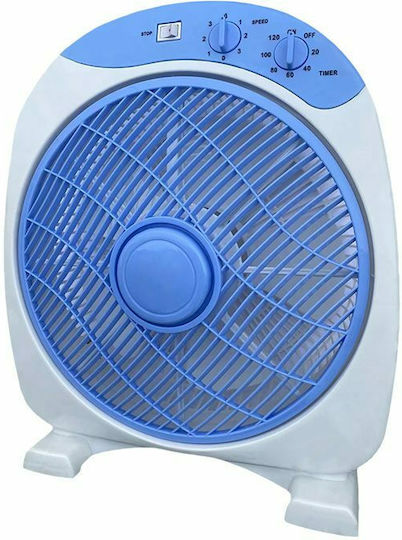 Redled Box Fan 50W Διαμέτρου 30.45cm Μπλε