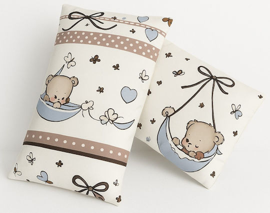 Beboulino Set de față de pernă pentru copii din bumbac 100% 20x30buc Colorate