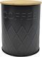 Ankor Vase Coffee with Lid Metallic Black 10x10x13cm