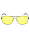 Moscow Mule Caravan Unisex Sunglasses with Black Metal Frame and Yellow Polarized Lens MM/0925/5