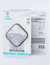 YOURZ Earbuds Handsfree με Βύσμα Lightning Λευκό YOURZ Earbuds Handsfree με Βύσμα Lightning Λευκό