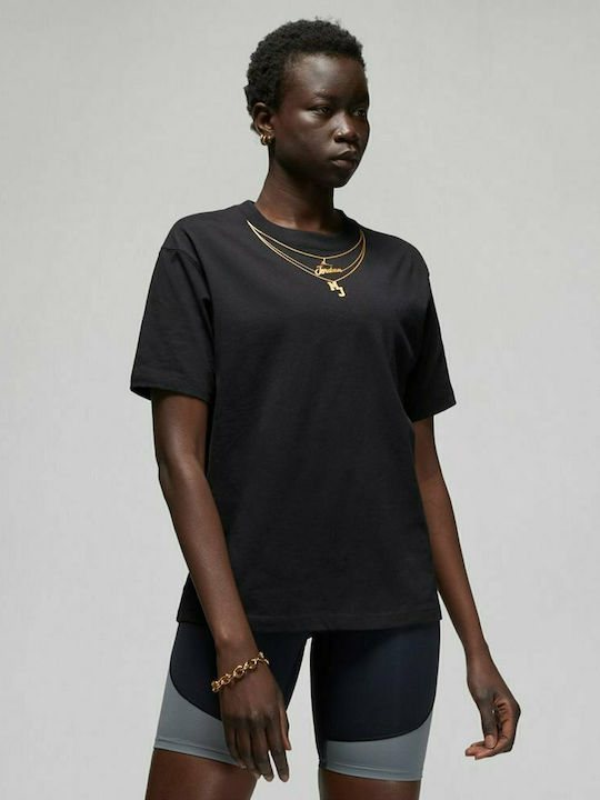 Bluza Damă Sport Oversized Crop Tricou Negru