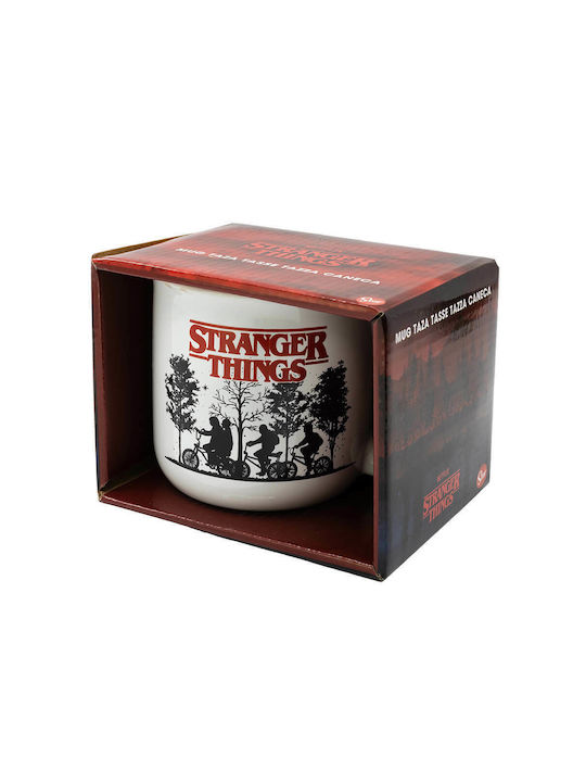Stor Stranger Things Κούπα Κεραμική Λευκή 400ml