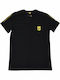 Men's Undershirt Short-sleeved in Black Color