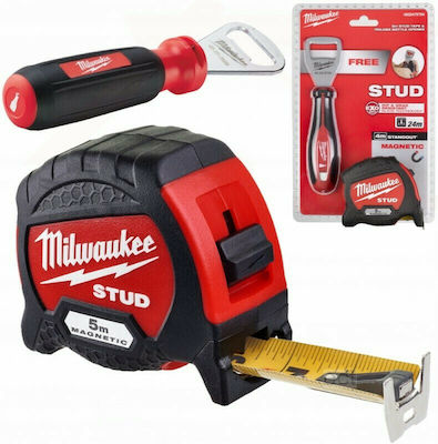 Milwaukee Tape Measure with Auto-Rewind and Magnet 5m