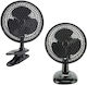 Primo PRTF-80540 Fan with Clip 20W 15cm Diameter Black