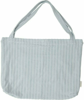 Little Dutch Diaper-Changing Pad Shoulder/Hand Diaper Bag Jacquard Terry Blue 42x58cm.