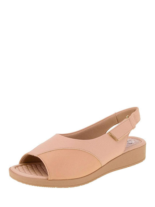 Piccadilly Leder Damen Flache Sandalen Nude