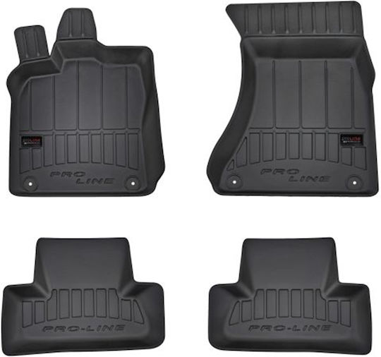 Frogum Set of Front and Rear Mats 4pcs Tray Type for Audi Q5 2008-2017 Black