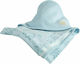 Swaddle Blanket Light Blue 90x90cm