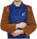 Weldas Weldas Work Welding Arm Sleeves Brown Leather