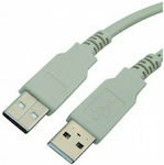 USB 2.0 Kabel USB-A-Stecker - USB-A-Stecker Weiß 1.5m S-USB/1.5