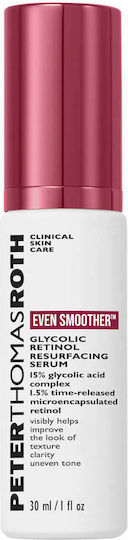 Peter Thomas Roth Even Smoother Glycolic Retinol Moisturizing & Anti-aging Serum Face with Retinol & Niacinamide for Radiance & Imperfections 30ml