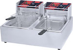 Lappas Commercial Electric Double Fryer 2x6lt 5kW 57x45x31cm