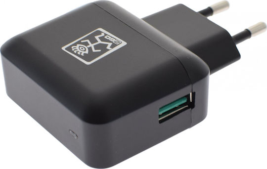 2GO Φορτιστής Χωρίς Καλώδιο με Θύρα USB-A Μαύρος (795839)