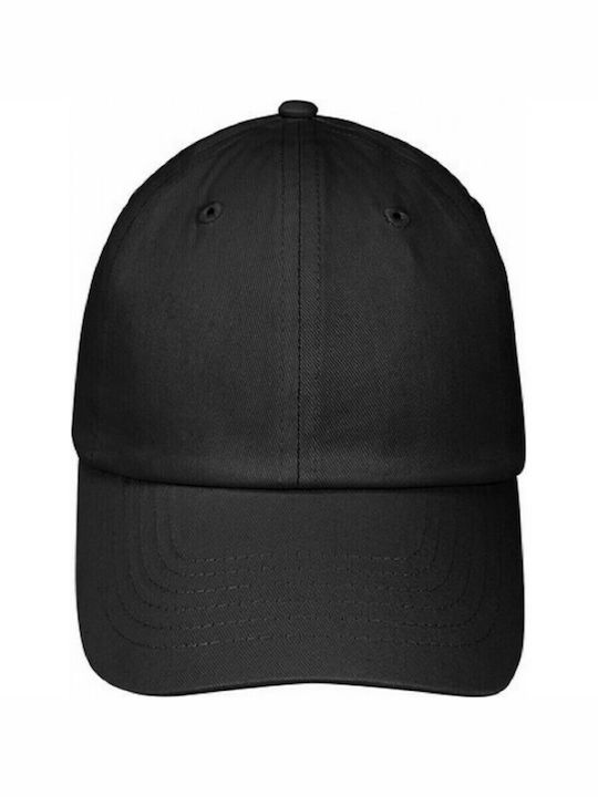 Καπέλο τζόκευ μονόχρωμο μαύρο