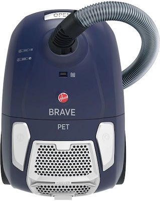 Hoover Brave BV60PET 011 Ηλεκτρική Σκούπα 700W με Σακούλα 2.3lt Μπλε