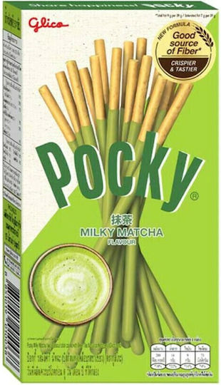 Glico Μπισκότα Pocky σε Στικς με Επικάλυψη Matcha 39gr