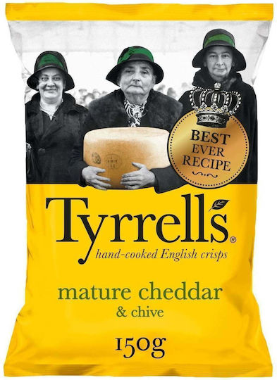 Tyrrells Чипс с Вкус Чедър и чийв 150гр