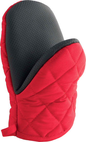 Neoprene Γάντι Κουζίνας Υφασμάτινο σε Κόκκινο Χρώμα