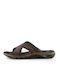 Pegada Leder Herrensandalen Dark Brown