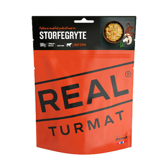 Real Turmat Tocană de Vită și Cartofi Mese Deshidratate cu Carne / Cartofi 516kcal 128gr 8 Ani