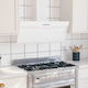 vidaXL Chimney Vent Hood 90cm White
