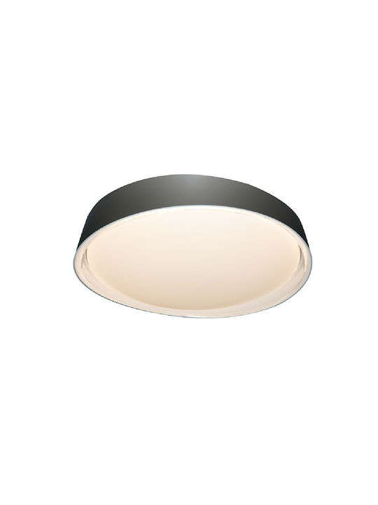 Sun Light Πλαφονιέρα Οροφής 40εκ. Γκρι με Ενσωματωμένο LED