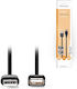 Nedis USB 2.0 Cable USB-A male - USB-A female Μαύρο 3m (CCGB60010BK30)