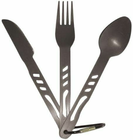 Compass Cutlery for Camping Knife and Fork Set 3pcs