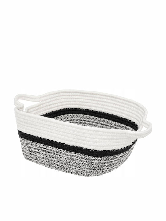 5Five F-V Tricolor Aufbewahrungskorb Stoff Mehrfarbig 31x31x15cm 1Stück