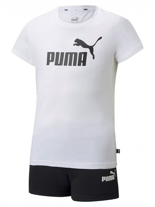 PUMA Παιδικό Σετ με Σορτς Καλοκαιρινό 2τμχ Λευκό