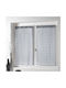 Σετ Κουρτίνες Παραθύρου με Τιράντες L-C Candide Gris 60x120εκ.