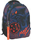 Maui & Sons School Bag Backpack Elementary, Elementary Multicolour with Water Bottle Holder