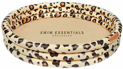 Swim Essentials Leopard Παιδική Πισίνα PVC Φουσκωτή Μπεζ 150x150εκ.