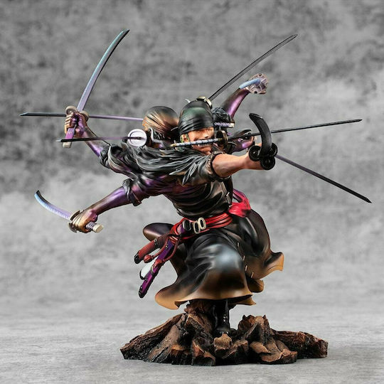 Megahouse One Piece: Roronoa Zoro Demon Spirit Kyuutouryuu Asura Excellent Model P.O.P Φιγούρα 17εκ.