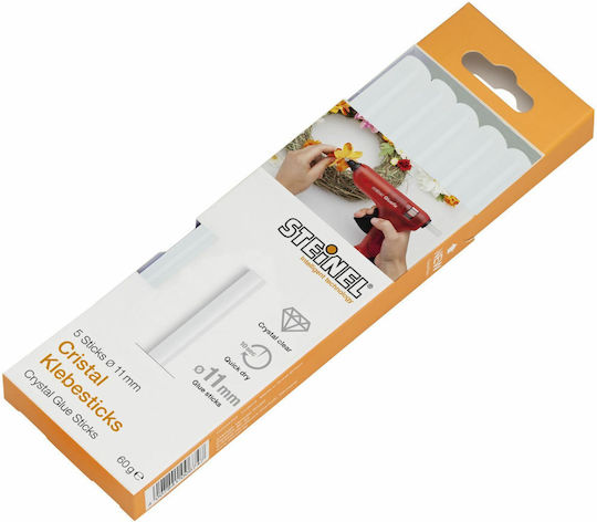Steinel Ράβδοι Σιλικόνης Steinel Glue Cristal Sticks 11mm Διάφανο 11mm 5τμχ