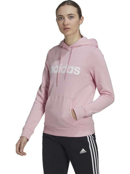 adidas Essentials Φούτερ Ροζ με Κουκούλα