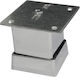 Aluminum Furniture Leg Suitable for Table / Coffee Table 4x4x8cm Silver