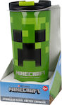 Mojang AB Minecraft Glas Thermosflasche Rostfreier Stahl Mehrfarbig 420ml mit Mundstück