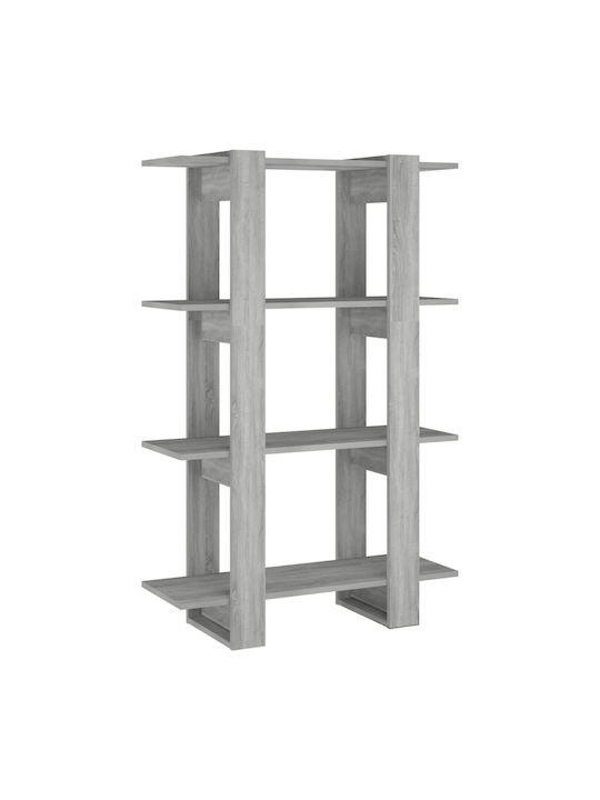 Bookcase Gray 80x30x123.5cm