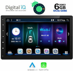 Digital IQ Car-Audiosystem 2DIN (Bluetooth/USB/AUX/WiFi/GPS/Apple-Carplay) mit Touchscreen 10"