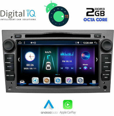 Digital IQ Car-Audiosystem für Opel Antara / Corsa / Tigra / Vectra / Meriva / Kombi / Zafira / Astra Suzuki Ignis 2004-2012 (Bluetooth/USB/AUX/WiFi/GPS/Apple-Carplay) mit Touchscreen 7"