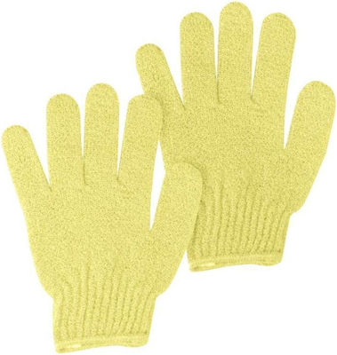 Elina Med Γάντι Για Μασάζ Exfoliating Bath Glove Yellow