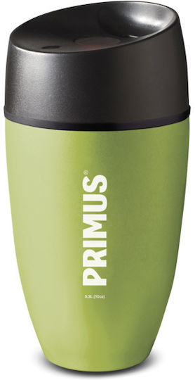 Primus Commuter Mug Ποτήρι Θερμός Πλαστικό 300ml Leaf Green με Επιστόμιο