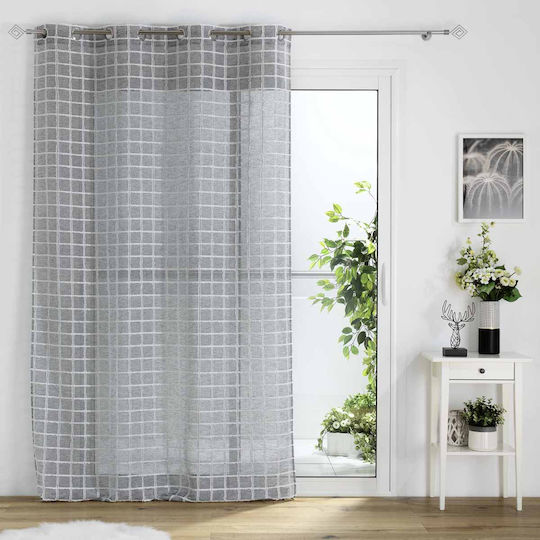 Perdea Cu Capse L-C Karrona Antracit 140x240cm