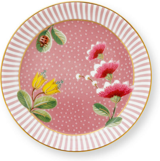 PiP Studio La Majorelle Teller Wüste aus Porzellan Rosa mit Durchmesser 9cm